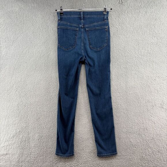 Madewell Stovepipe Jeans Size 26T Tall Medium Wash High Rise Stretch - Picture 5 of 16